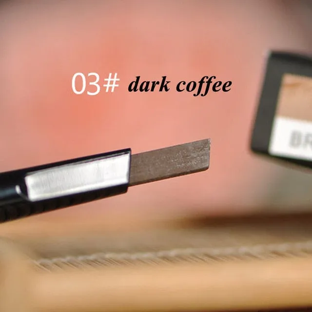 1pc Hot Sale Waterproof Longlasting Makeup Black Brown Eyebrow Pencil