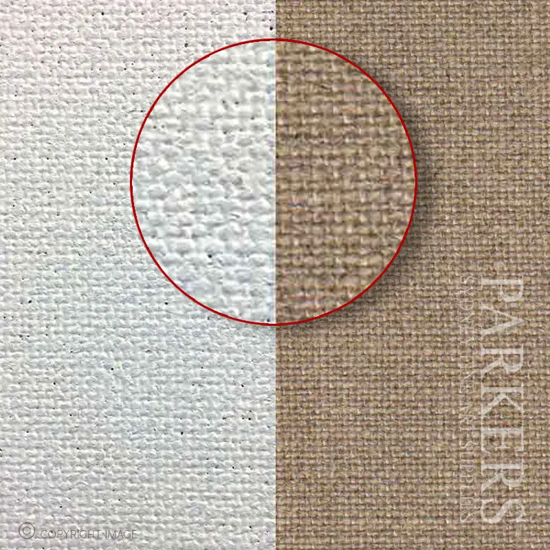 336 Classic Acrylic Primed Linen Rough - Per Metre