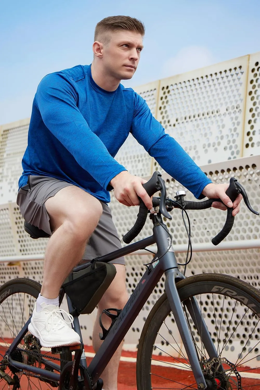4 Pack Long Sleeve Shirts for Men Dry-Fit Moisture Wicking T-Shirts for Fishing Hiking Workout Gym
