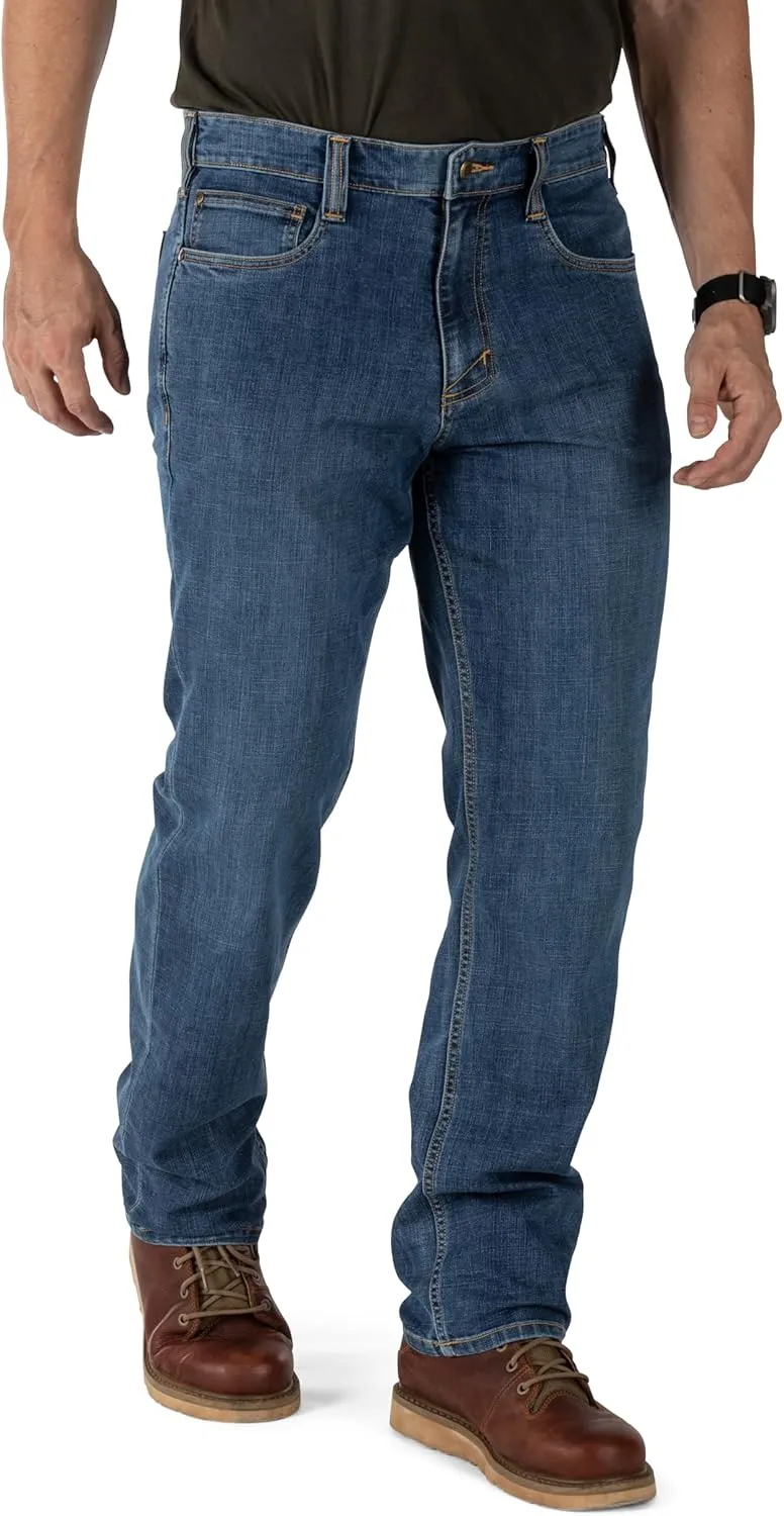 5.11 Tactical Men's Defender-Flex Regular Fit Jeans, 7 Pockets, Fitted Waistband, Style 74477, New Finish
