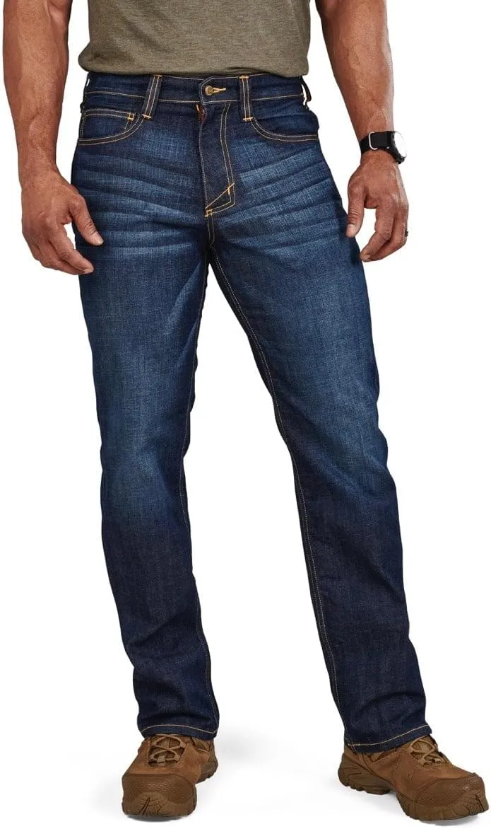 5.11 Tactical Men's Defender-Flex Regular Fit Jeans, 7 Pockets, Fitted Waistband, Style 74477, New Finish