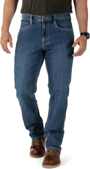 5.11 Tactical Men's Defender-Flex Regular Fit Jeans, 7 Pockets, Fitted Waistband, Style 74477, New Finish