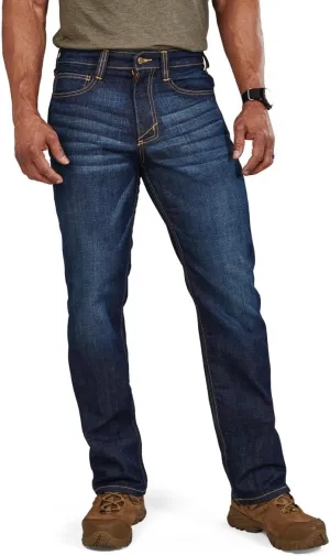 5.11 Tactical Men's Defender-Flex Regular Fit Jeans, 7 Pockets, Fitted Waistband, Style 74477, New Finish
