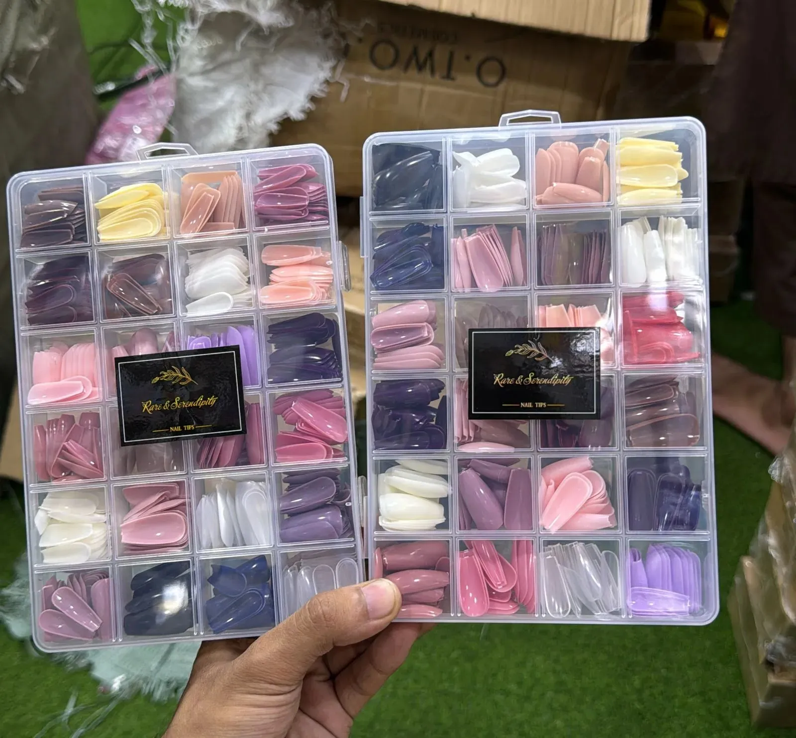 576 PCS False Nails French Artificial Nails