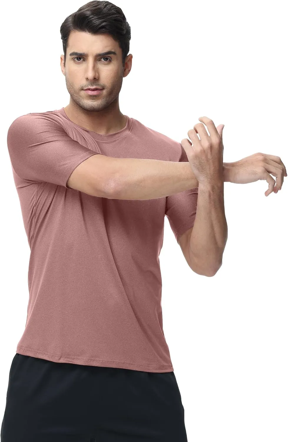 6 Pack Workout Gym Shirts for Men, UPF 50  Short Sleeve UV Sun Shirt Outdoor Gym Hiking Tops Quick Dry Shirts