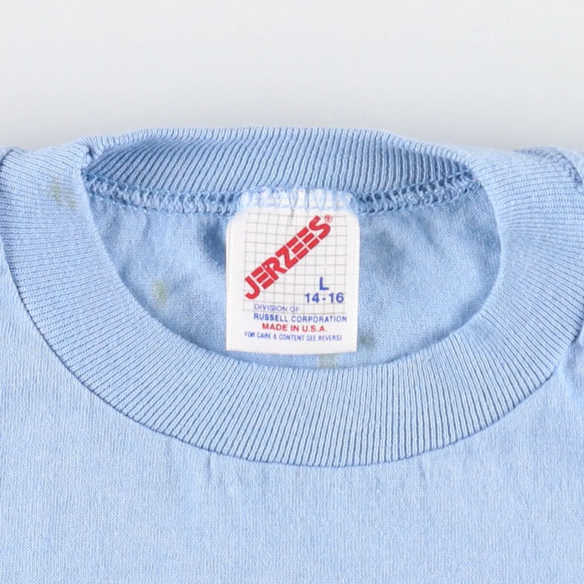 80'S Jerzees Advertising T-shirt Made in USA Women's L size Vintage /eaa481553