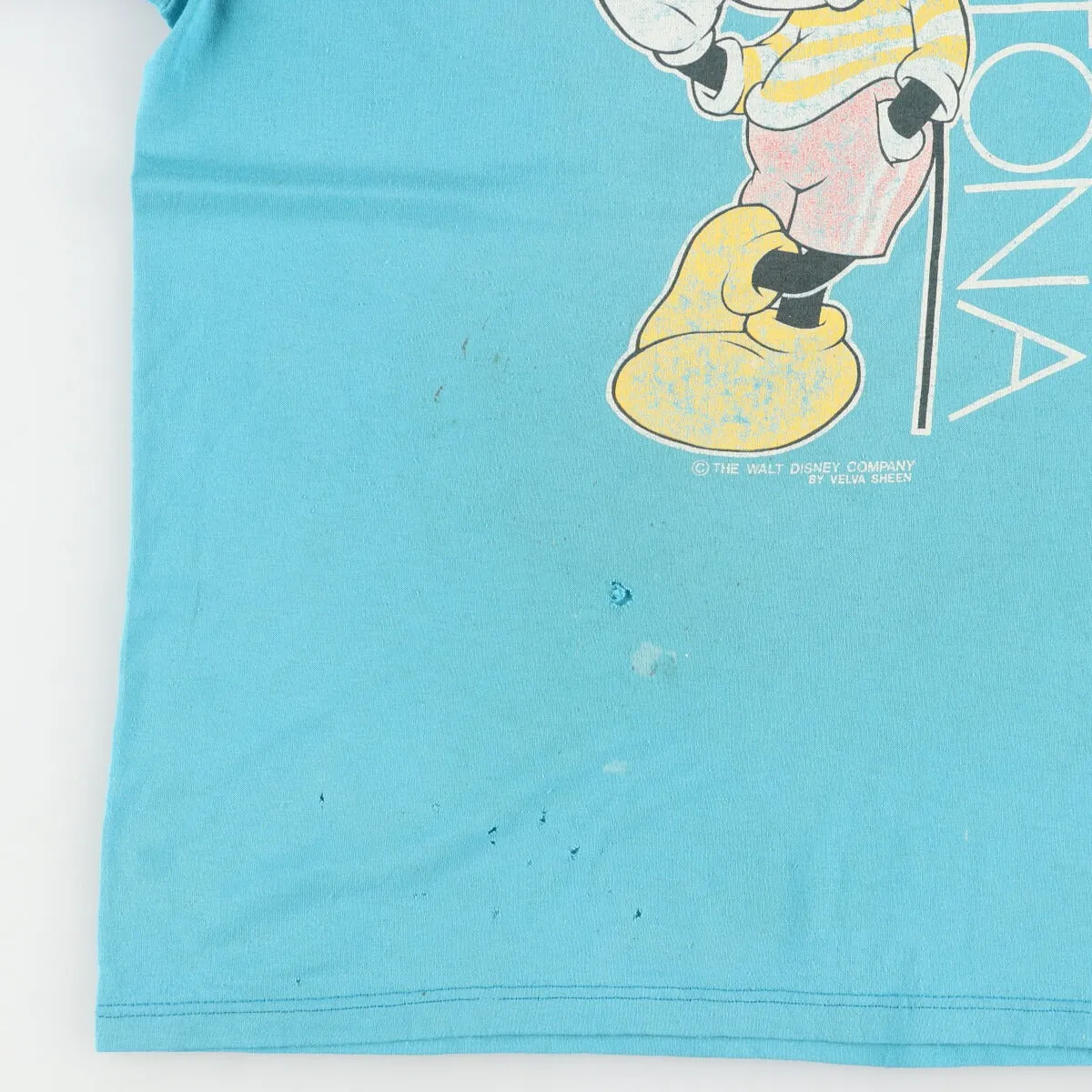 80'S VELVA SHEEN MICKEY MOUSE Mickey Mouse character print T-shirt made in USA men's L vintage /eaa442934