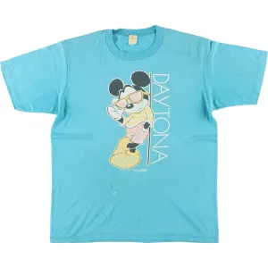 80'S VELVA SHEEN MICKEY MOUSE Mickey Mouse character print T-shirt made in USA men's L vintage /eaa442934