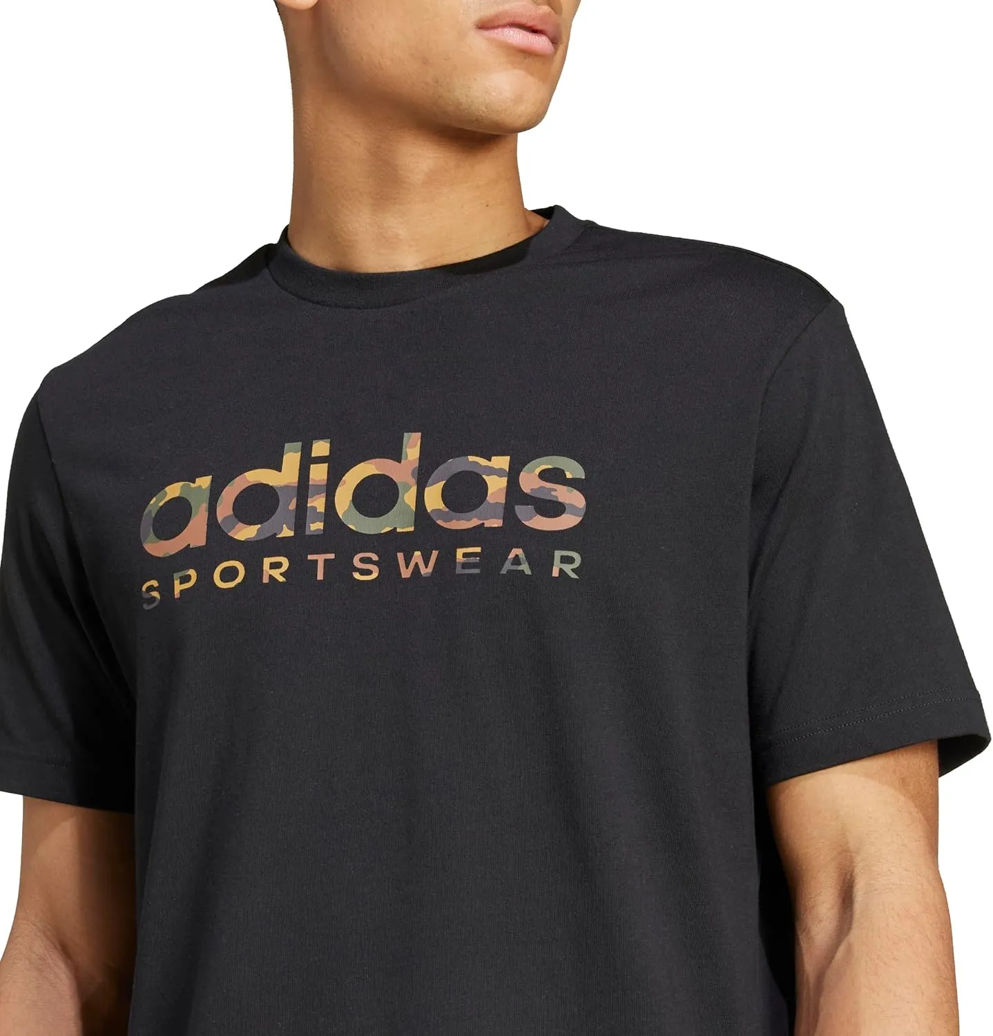adidas Men's Camouflage Linear Graphic T-Shirt