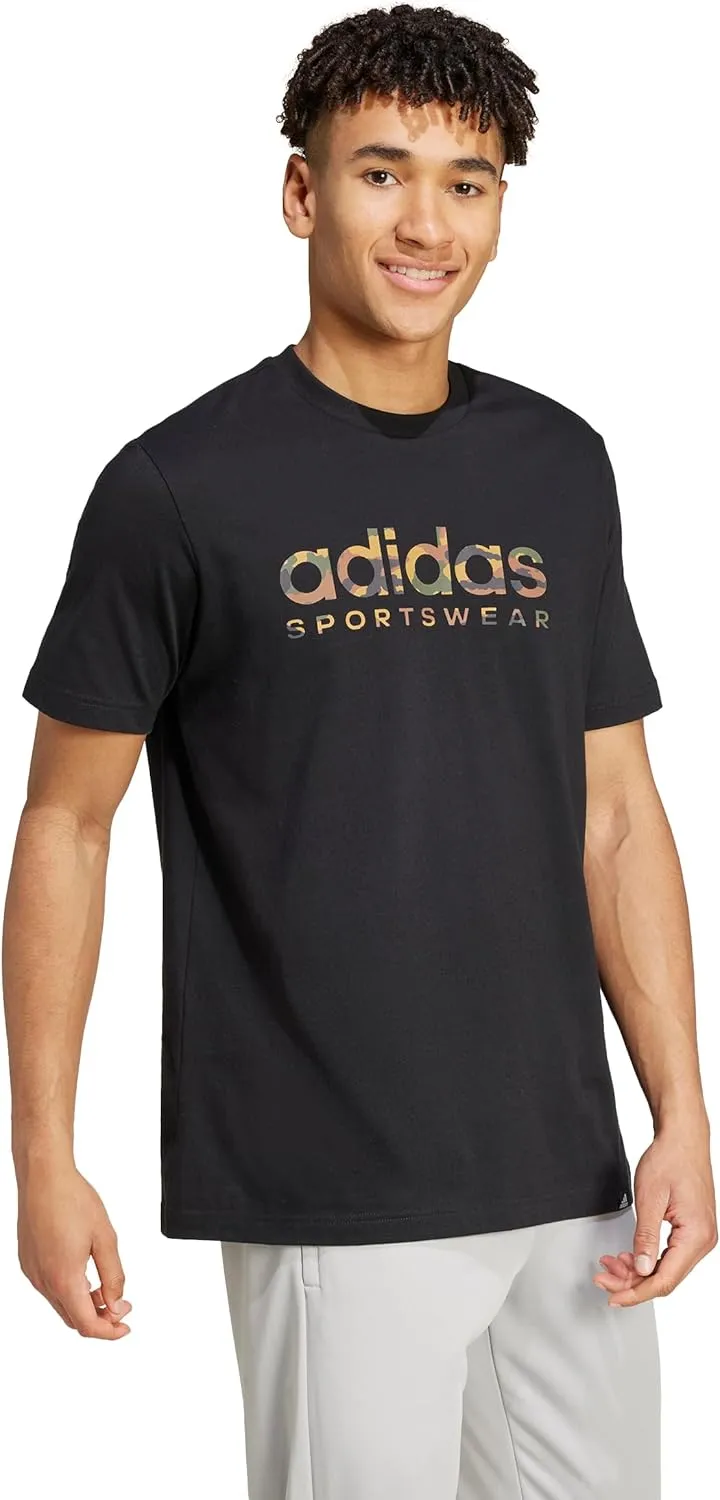 adidas Men's Camouflage Linear Graphic T-Shirt