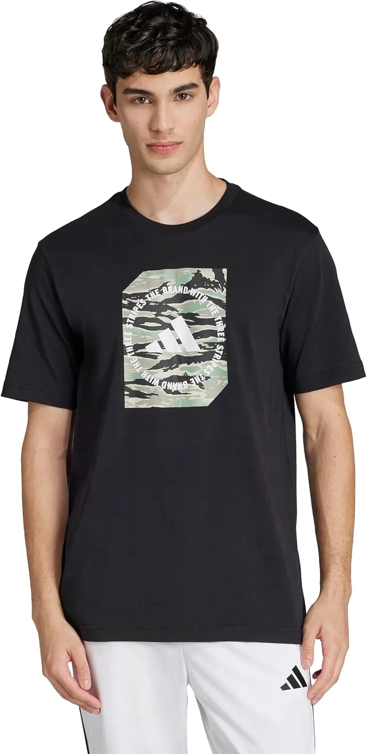 adidas Men's Camouflage Shape Graphic T-Shirt