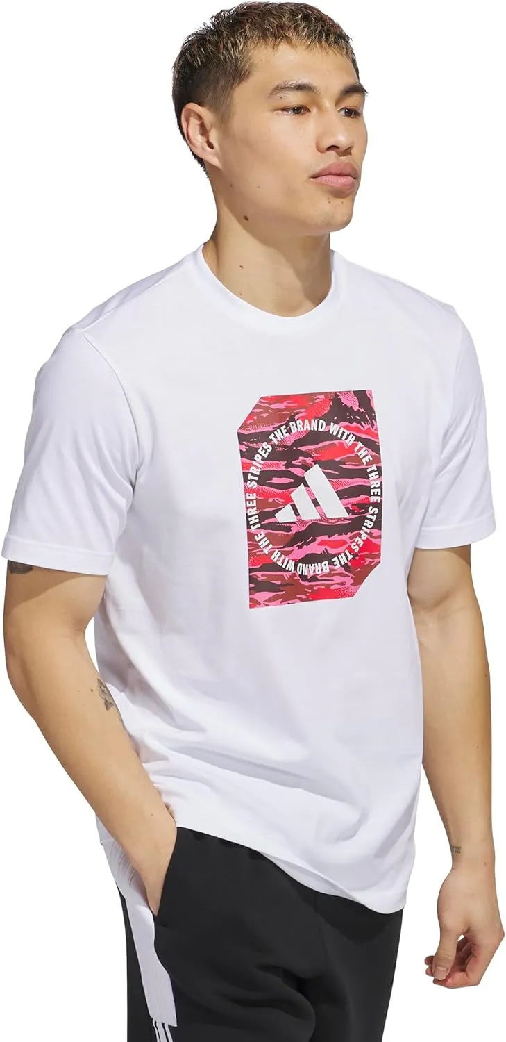 adidas Men's Camouflage Shape Graphic T-Shirt