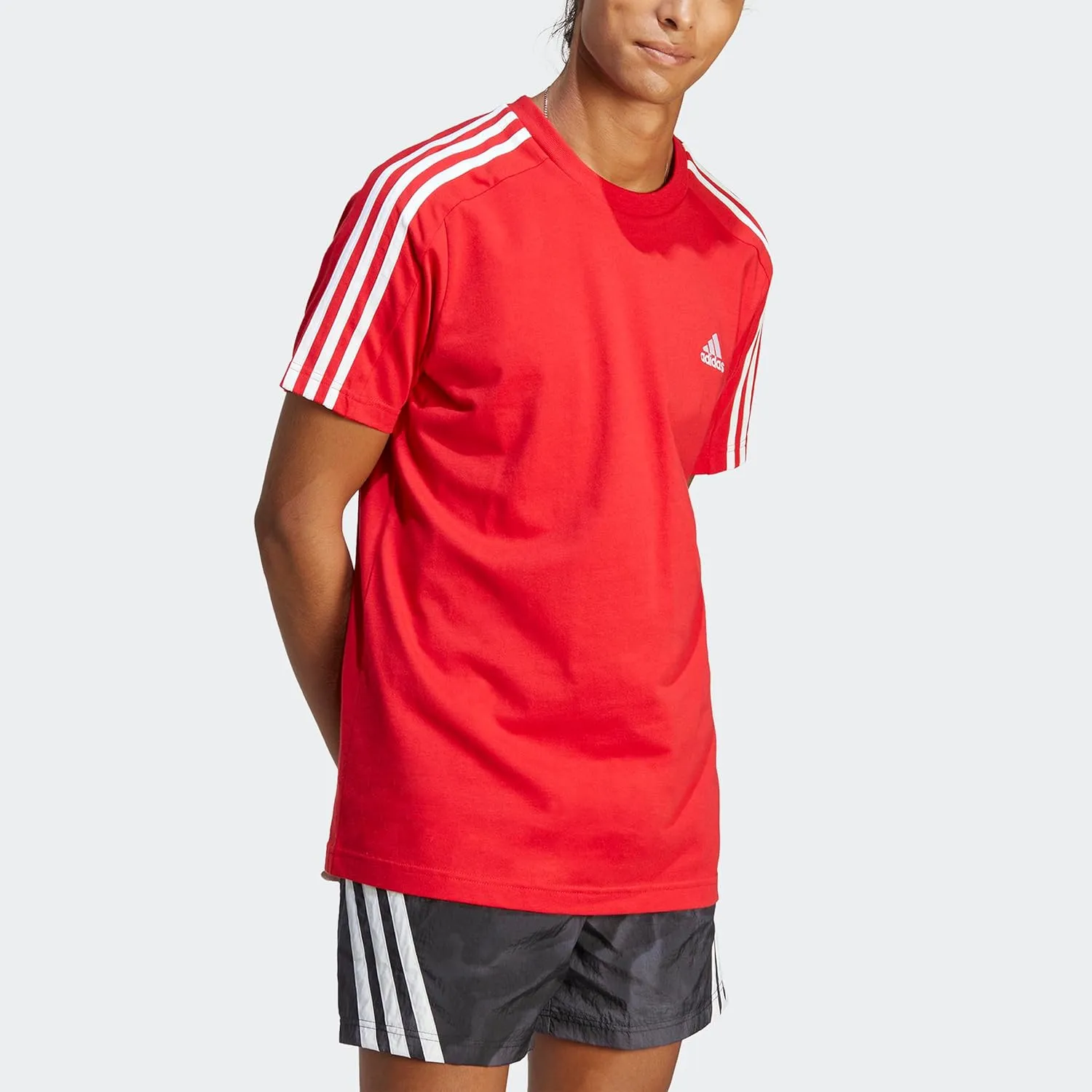 adidas Men's Essentials Single Jersey 3-Stripes T-Shirt