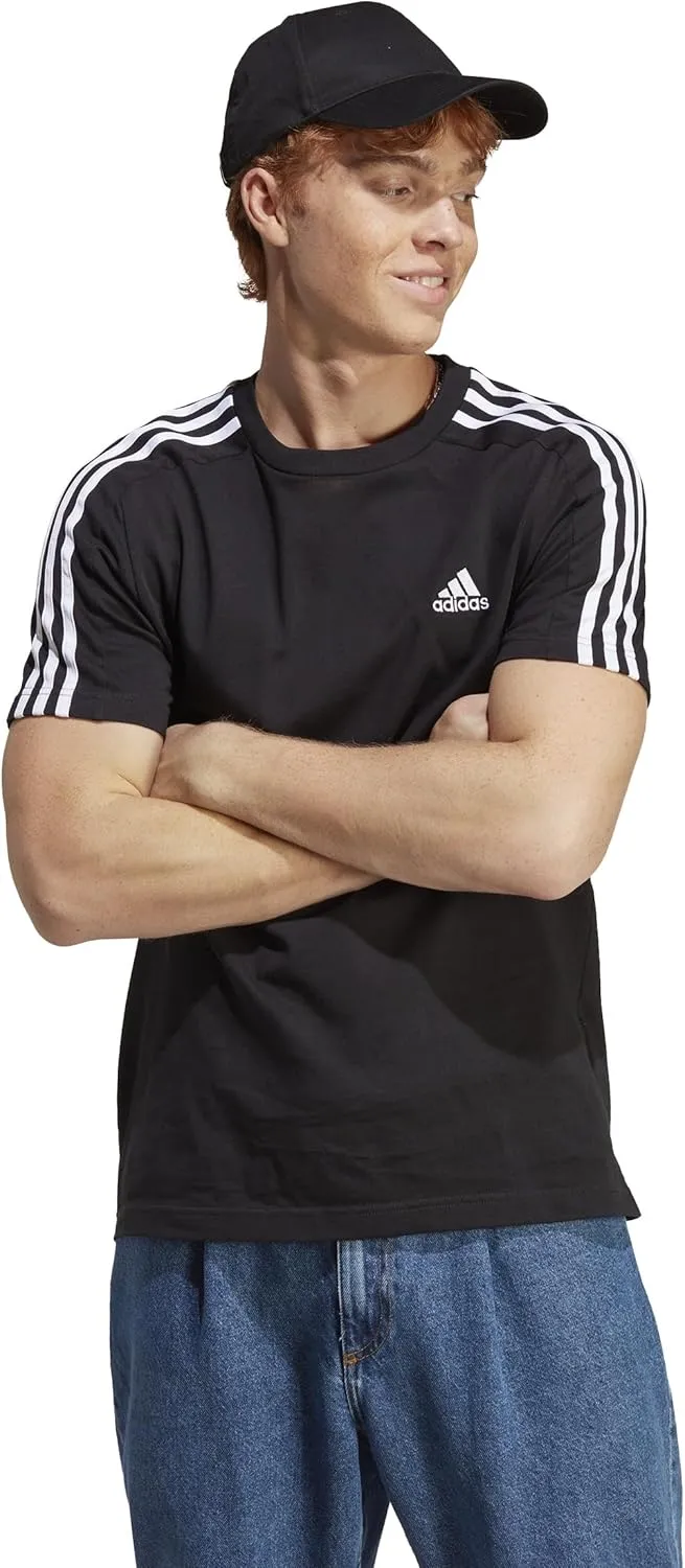 adidas Men's Essentials Single Jersey 3-Stripes T-Shirt