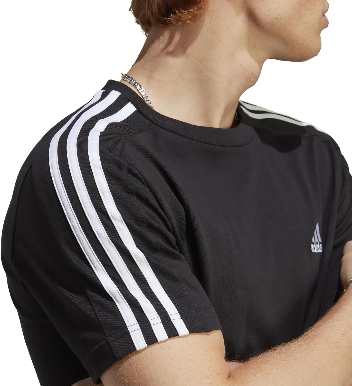 adidas Men's Essentials Single Jersey 3-Stripes T-Shirt