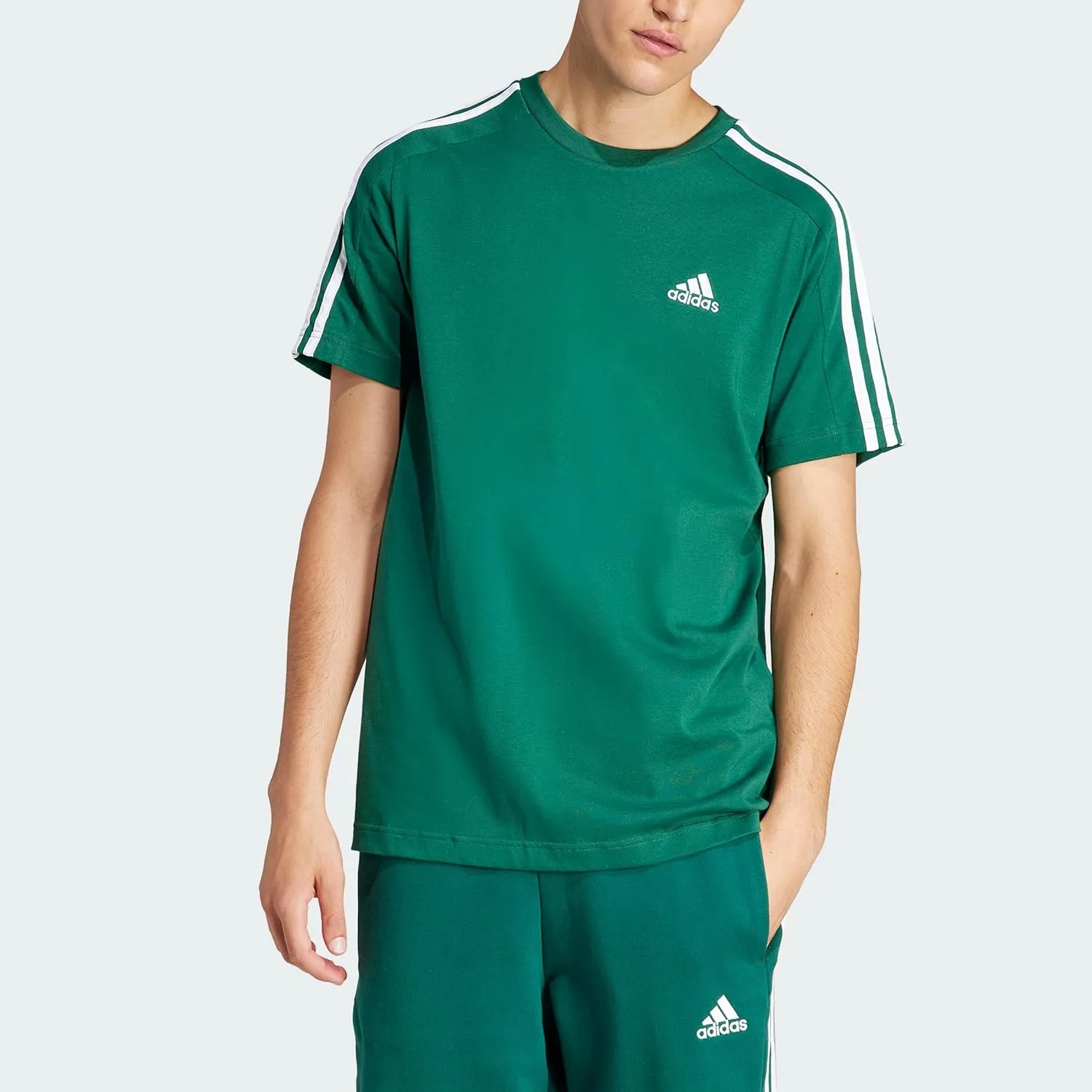 adidas Men's Essentials Single Jersey 3-Stripes T-Shirt