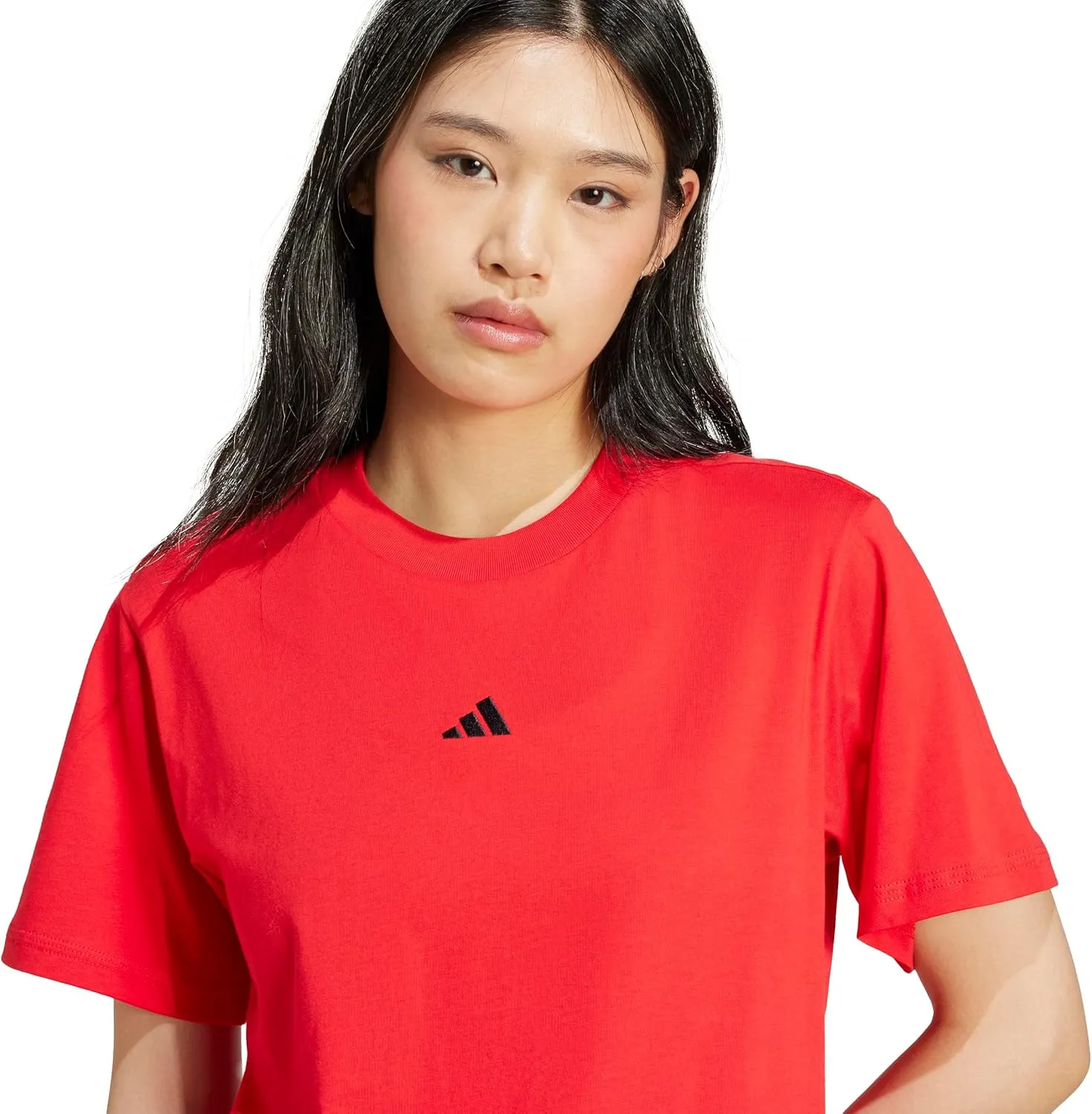 adidas Women's Essentials Small Logo Cotton T-Shirt