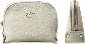 Air Mini Makeup Purse, Mini Travel Makeup Pouch, Travel Makeup Purse, Small Leather Cosmetic Pouch for Women, Compact Daily Use Organizer