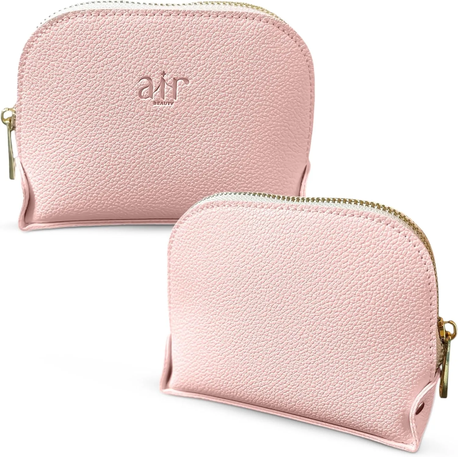 Air Mini Makeup Purse, Mini Travel Makeup Pouch, Travel Makeup Purse, Small Leather Cosmetic Pouch for Women, Compact Daily Use Organizer