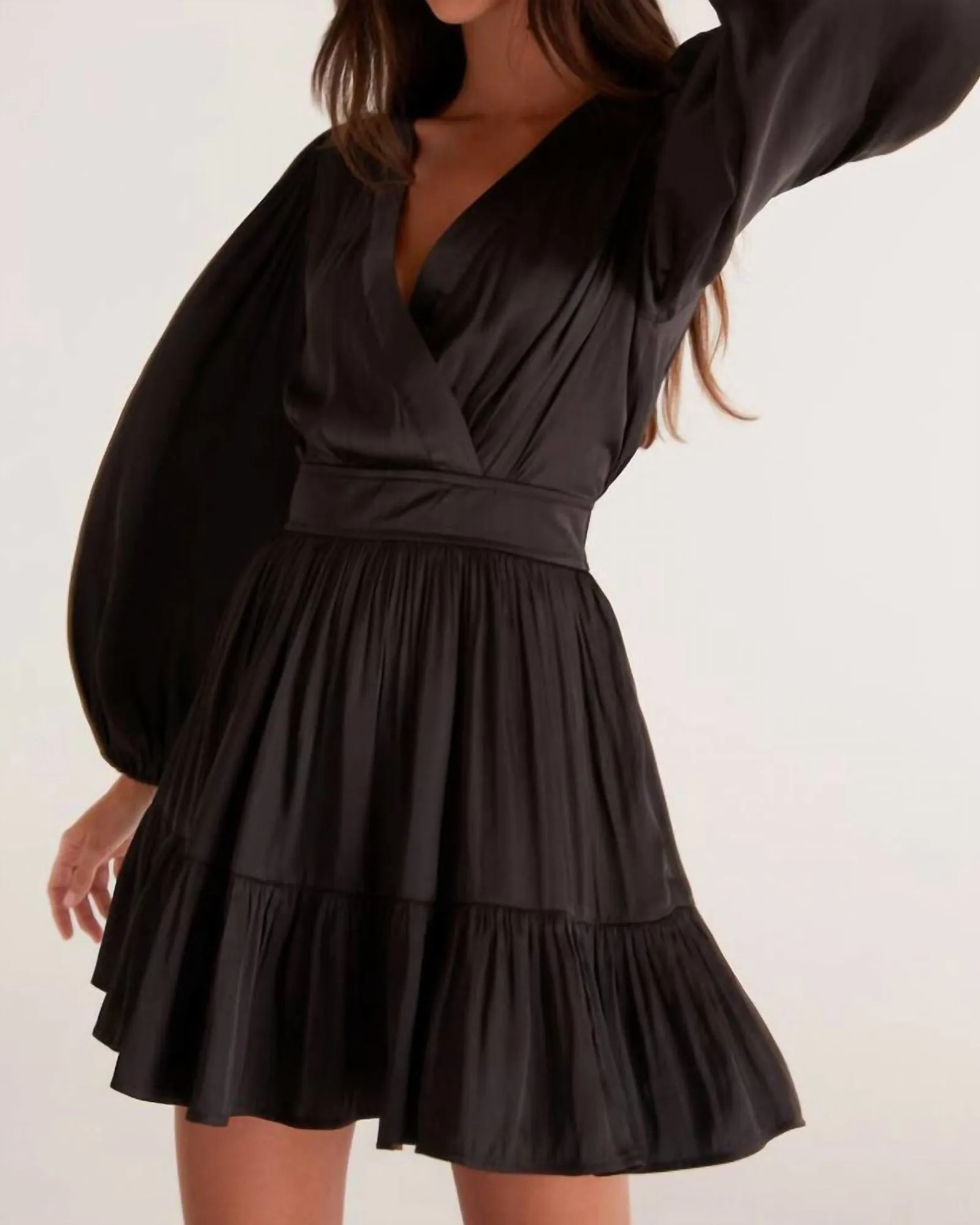 Alita Mini Dress in Black | Black