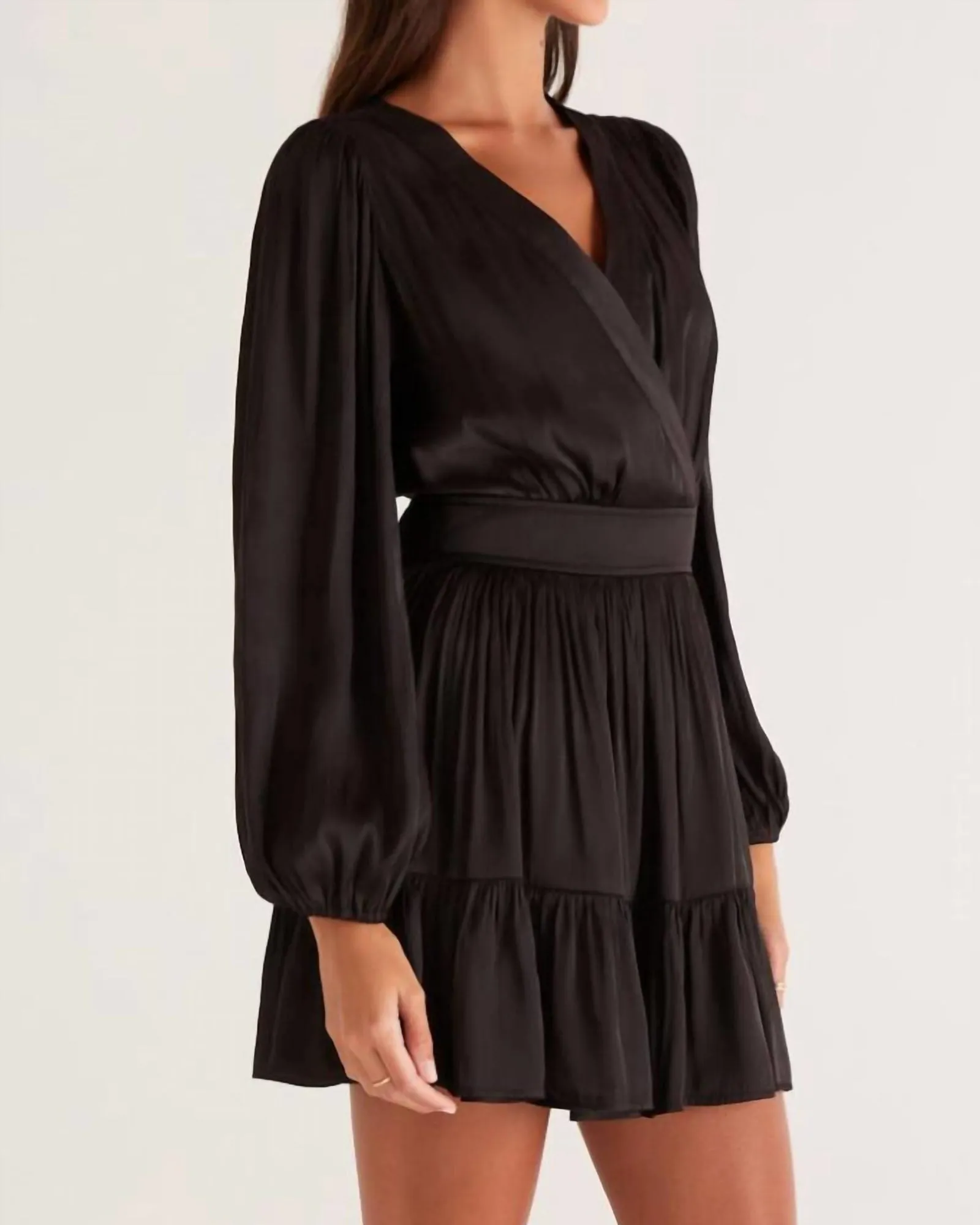 Alita Mini Dress in Black | Black