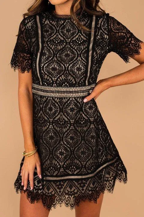 All Good Things Black Lace Dress