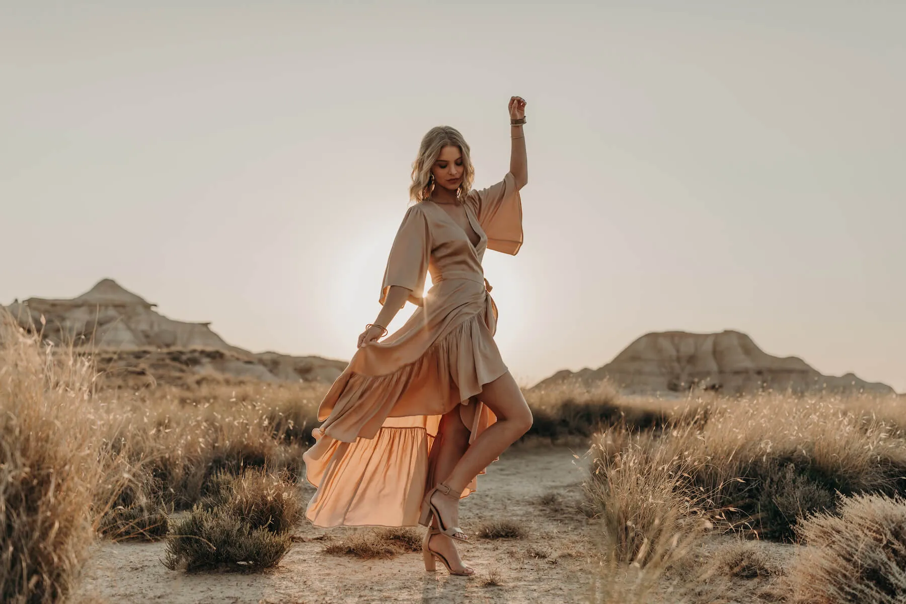 Alma Dress - Pink Clay