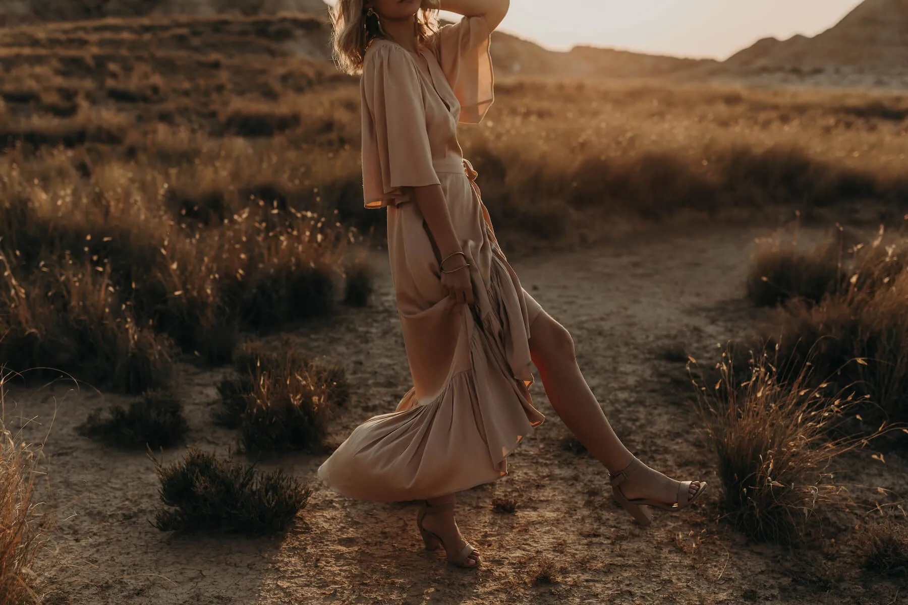 Alma Dress - Pink Clay