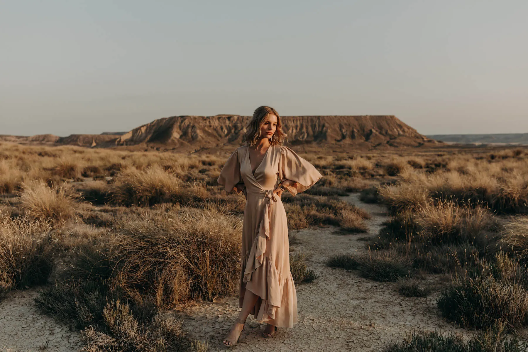 Alma Dress - Pink Clay
