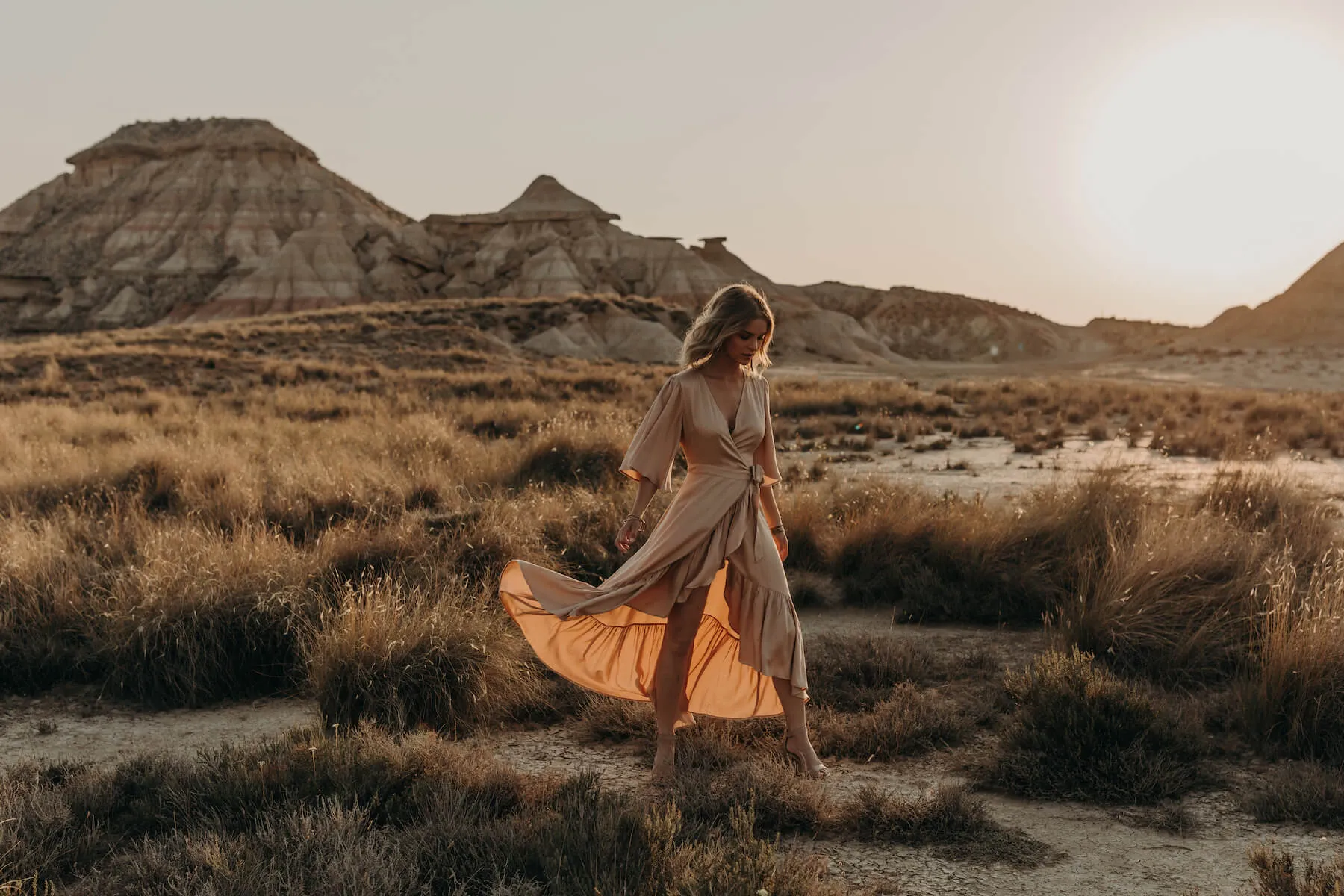 Alma Dress - Pink Clay