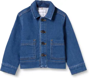 Amazon Essentials Unisex Kids and Toddlers' Relaxed Fit Denim Chore Jacket