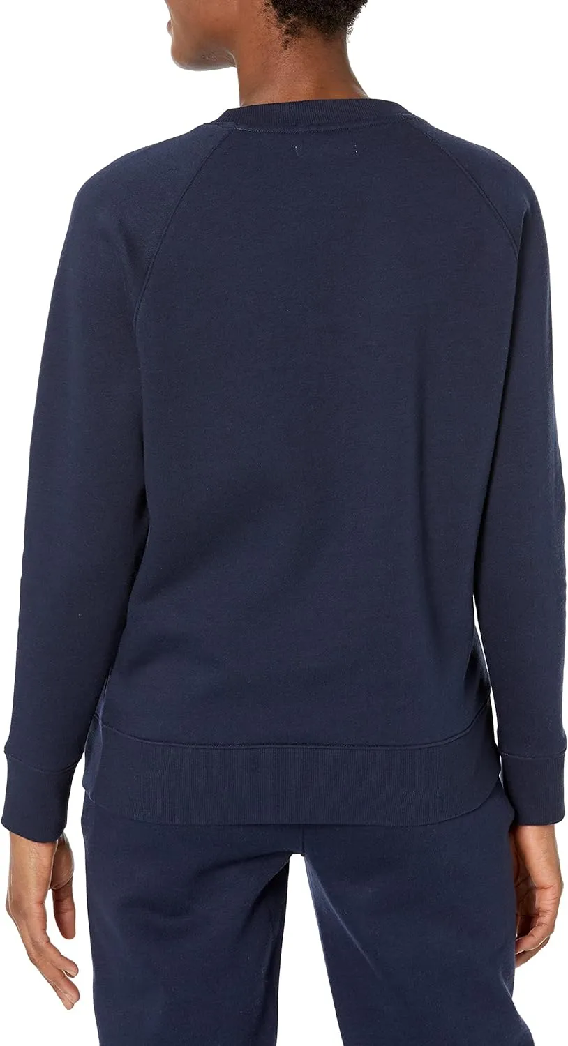 Amazon Essentials Women's Relaxed-Fit Crewneck Pullover Long-Sleeve Sweatshirt (Available in Plus Size)
