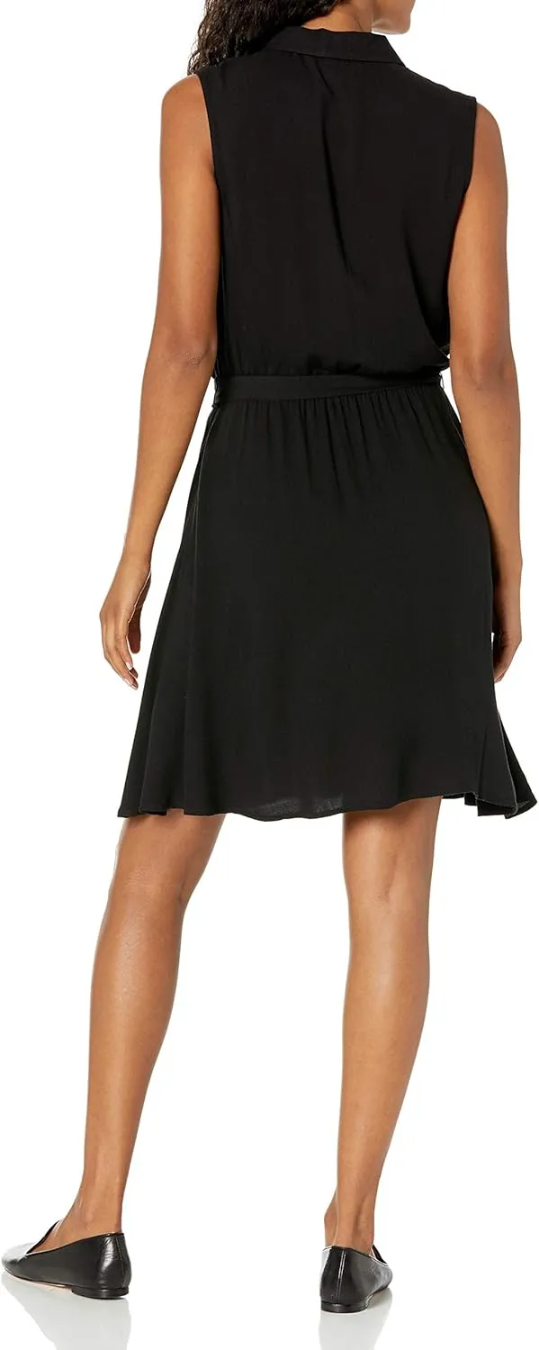 Amazon Essentials Women's Sleeveless Relaxed-Fit Woven Shirt Dress