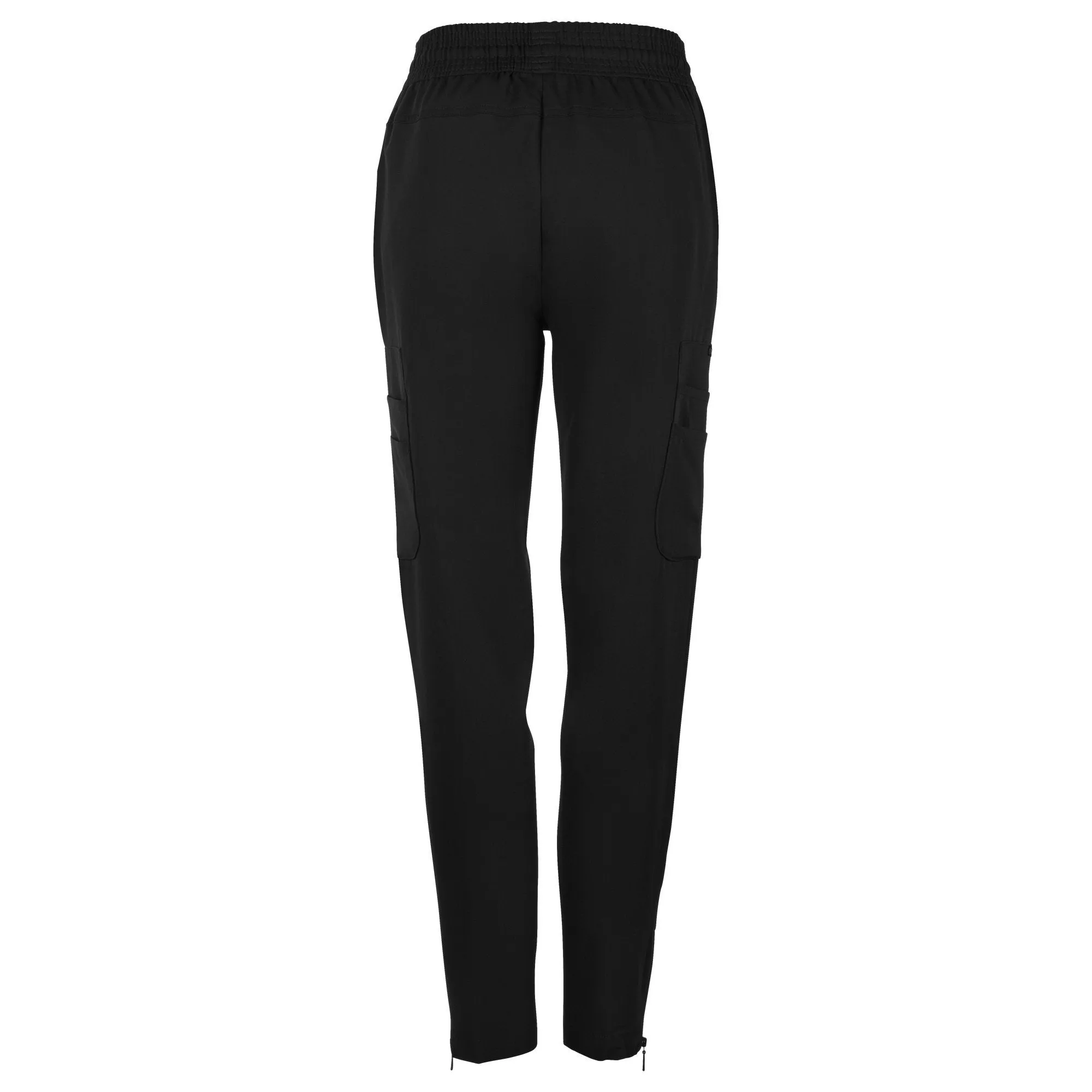 Antimicrobial Lisa Slim-Fit 8-Pocket Jogger Pants By Wozo  XXS-5XL / Black