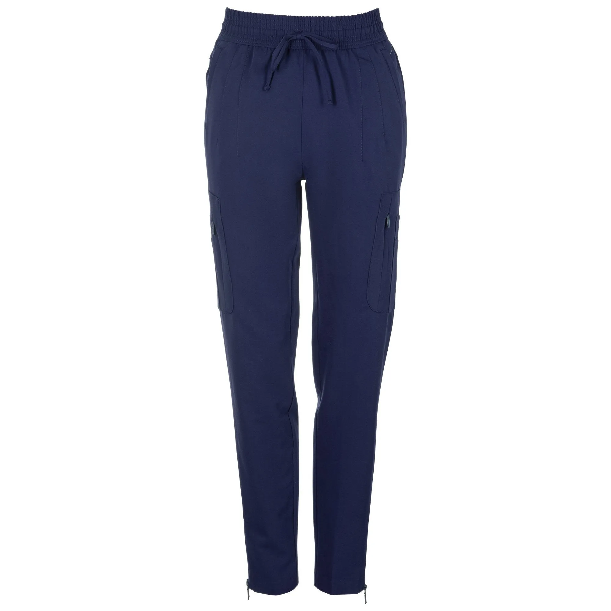 Antimicrobial  Lisa Slim-Fit 8-Pocket Jogger Pants By Wozo  XXS-5XL / Navy