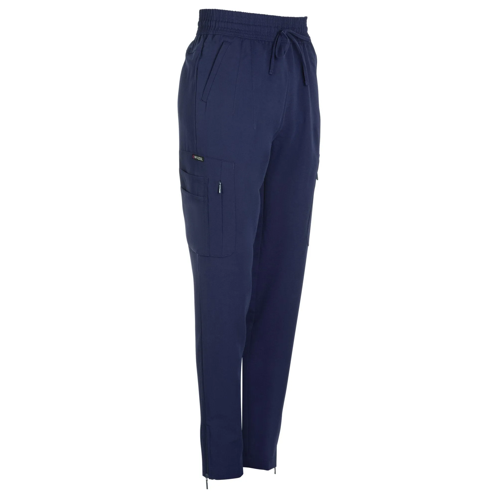 Antimicrobial  Lisa Slim-Fit 8-Pocket Jogger Pants By Wozo  XXS-5XL / Navy
