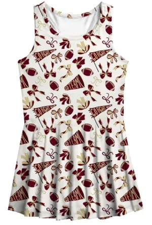 Athletic Pleated Dress with Shorts Set