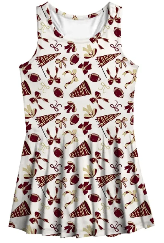 Athletic Pleated Dress with Shorts Set