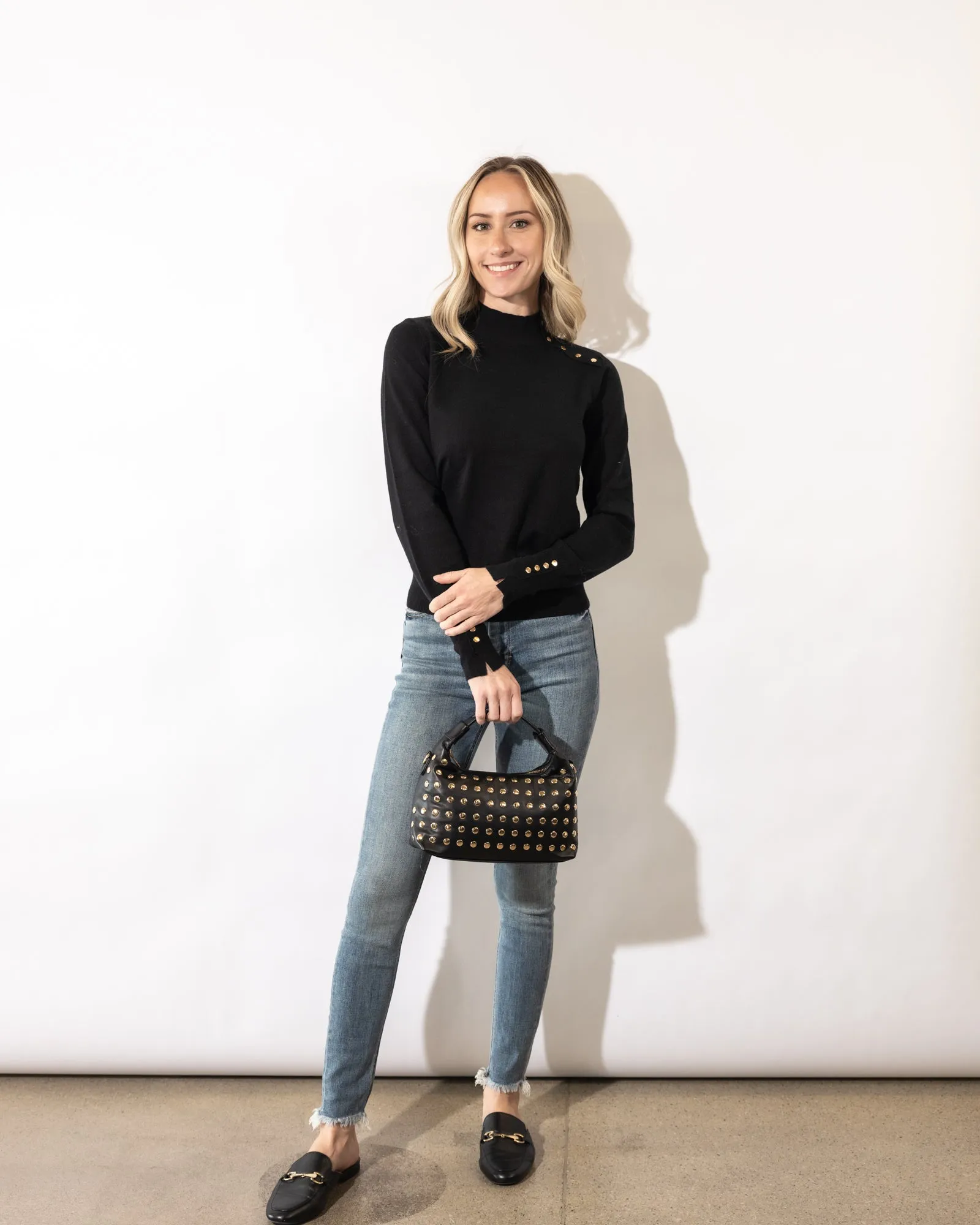 Aubrie Mock Neck Sweater
