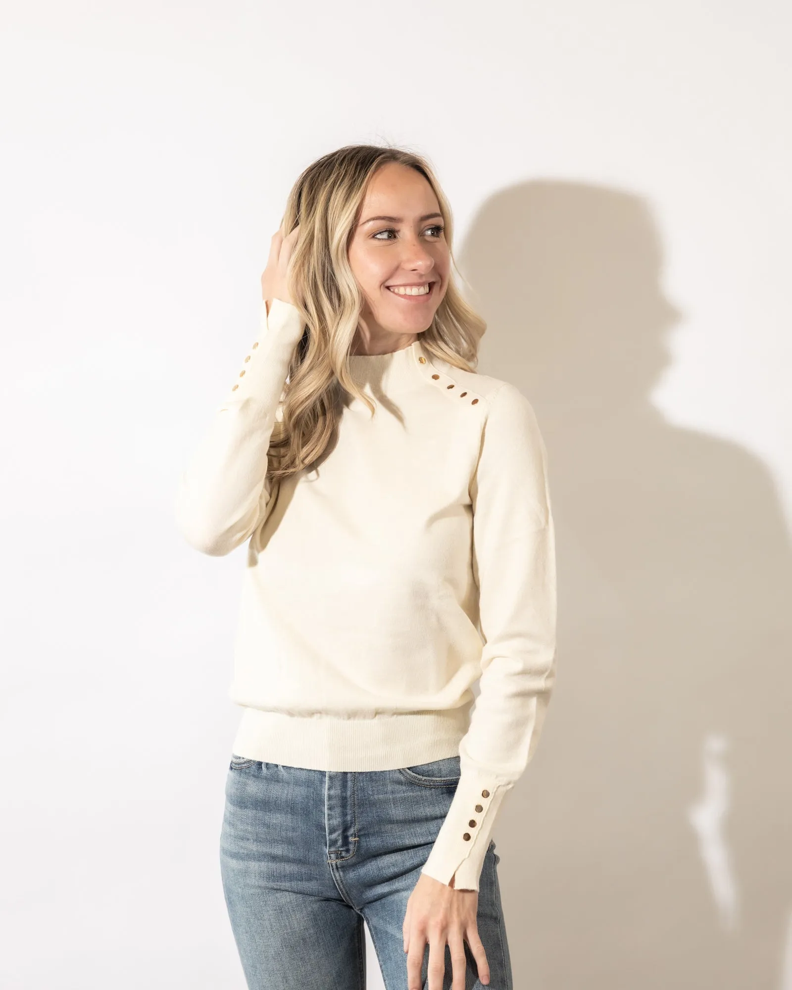 Aubrie Mock Neck Sweater