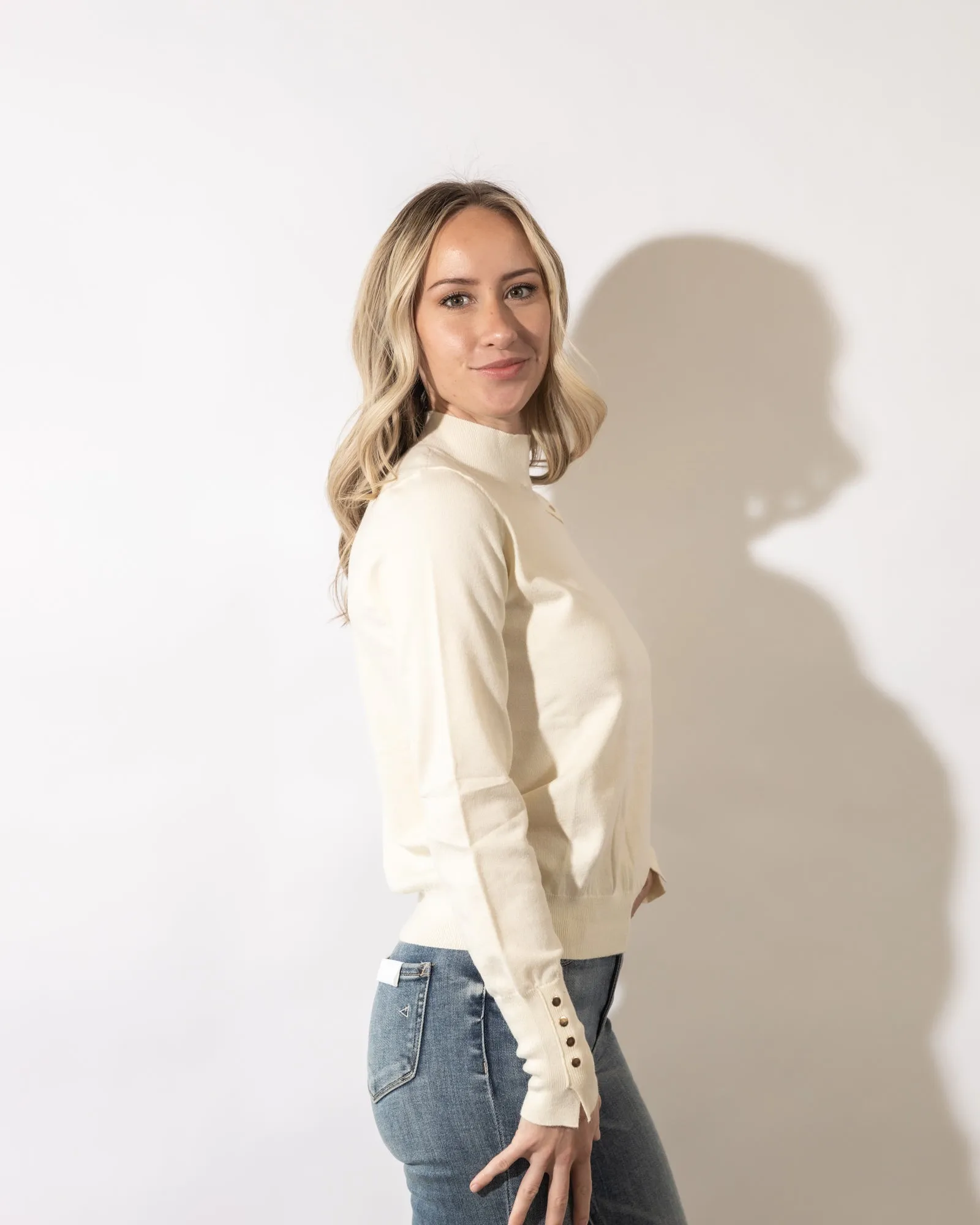 Aubrie Mock Neck Sweater