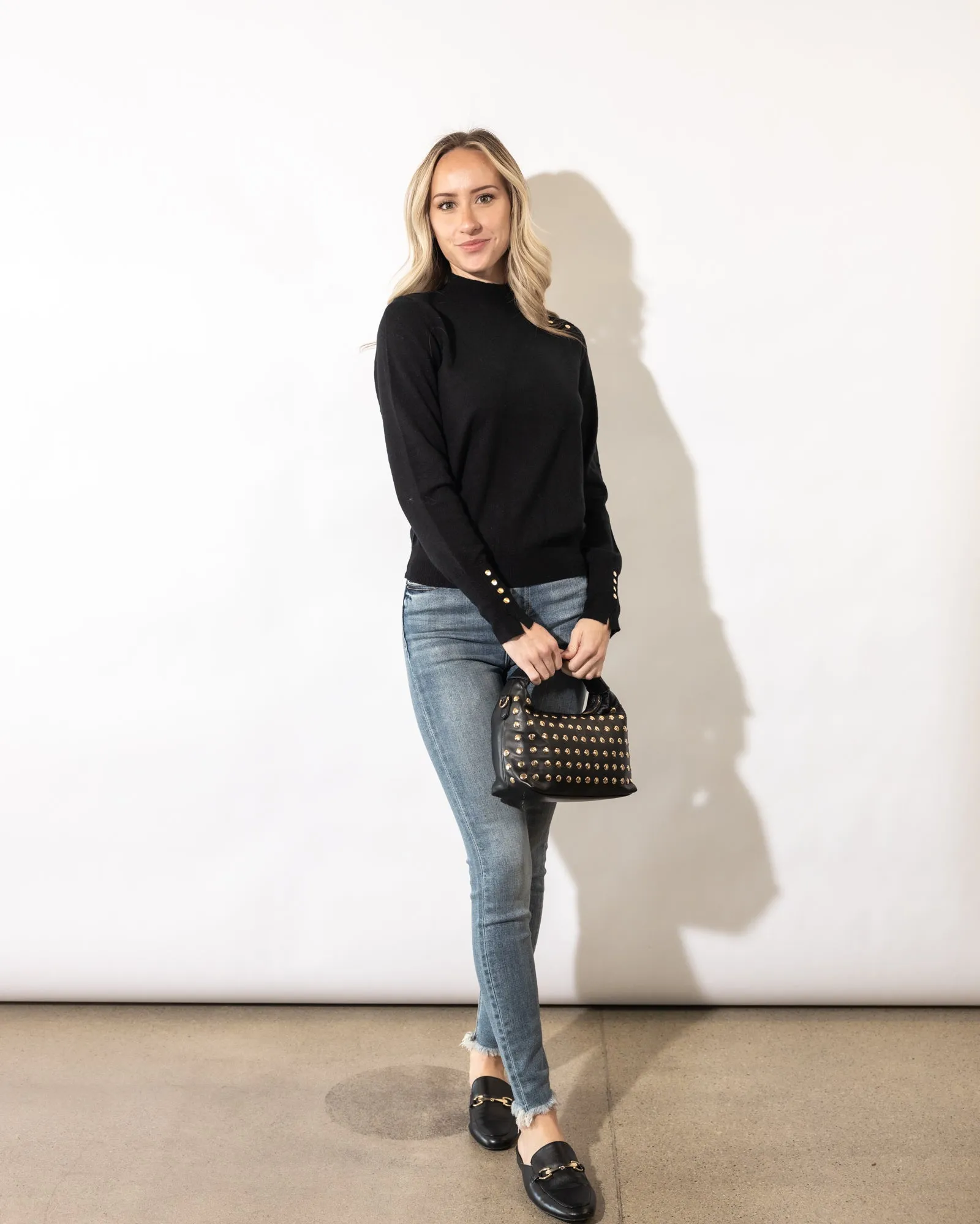 Aubrie Mock Neck Sweater