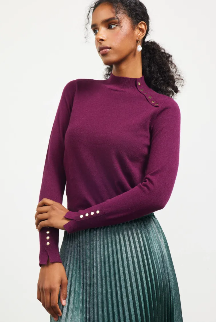 Aubrie Mock Neck Sweater