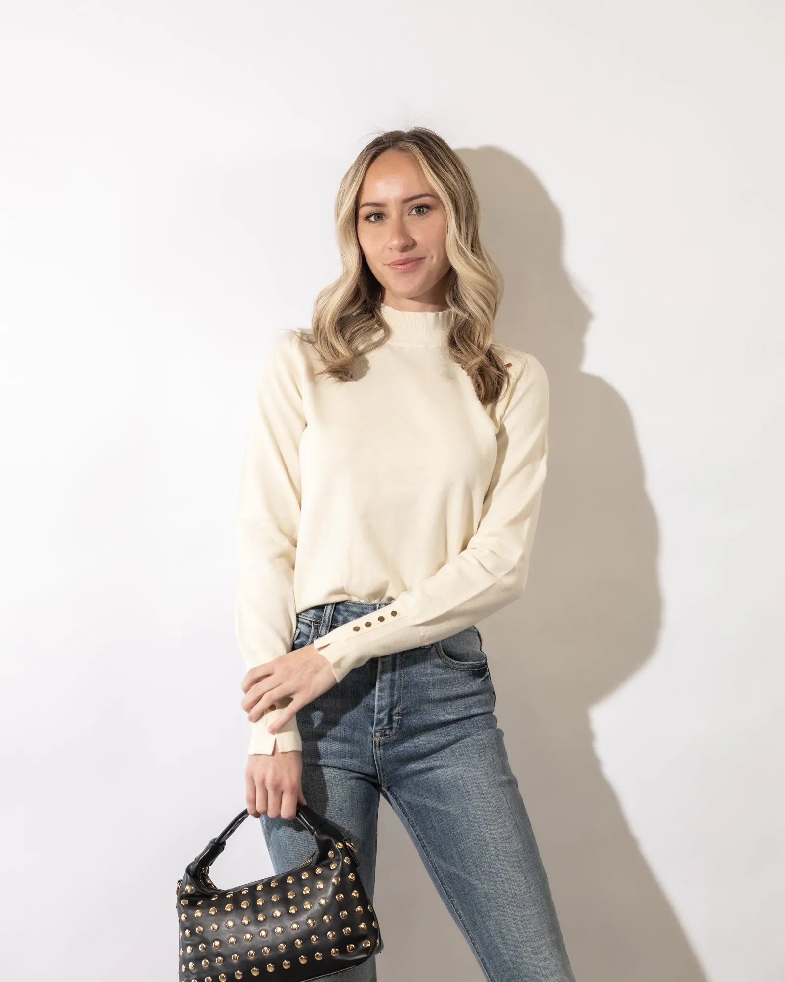 Aubrie Mock Neck Sweater