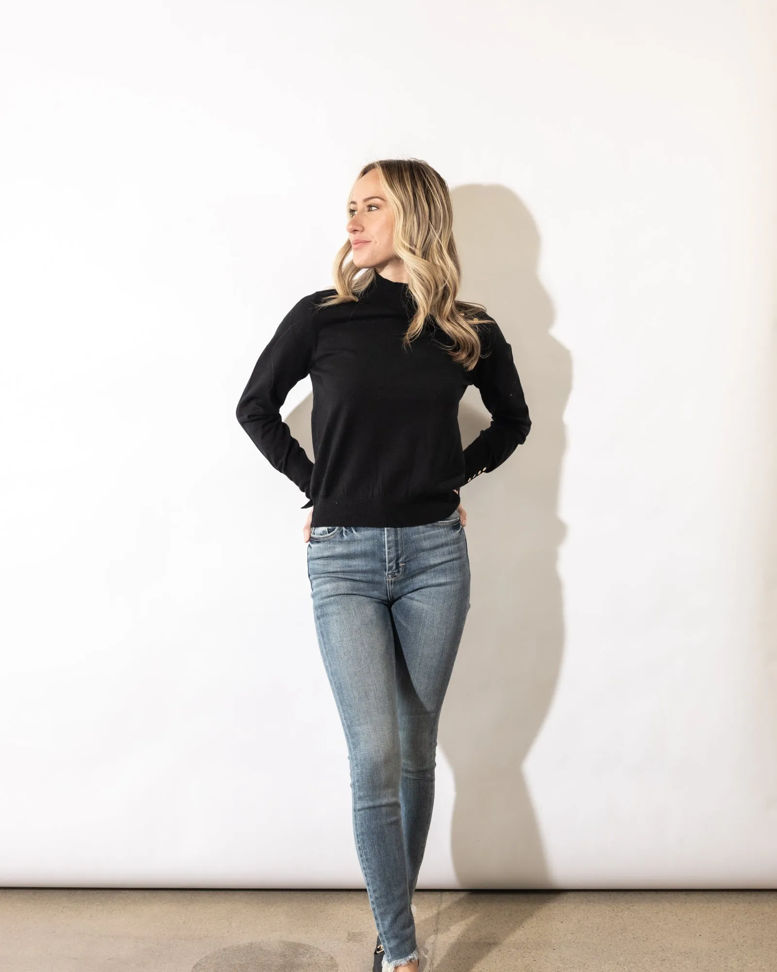 Aubrie Mock Neck Sweater