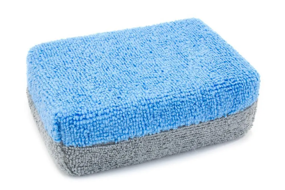AUTOFIBER | Thick Saver Applicator Microfiber Coating Applicator Sponge with Plastic Barrier