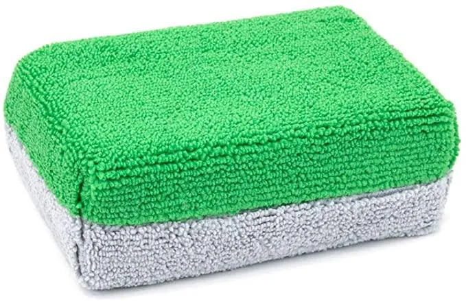 AUTOFIBER | Thick Saver Applicator Microfiber Coating Applicator Sponge with Plastic Barrier