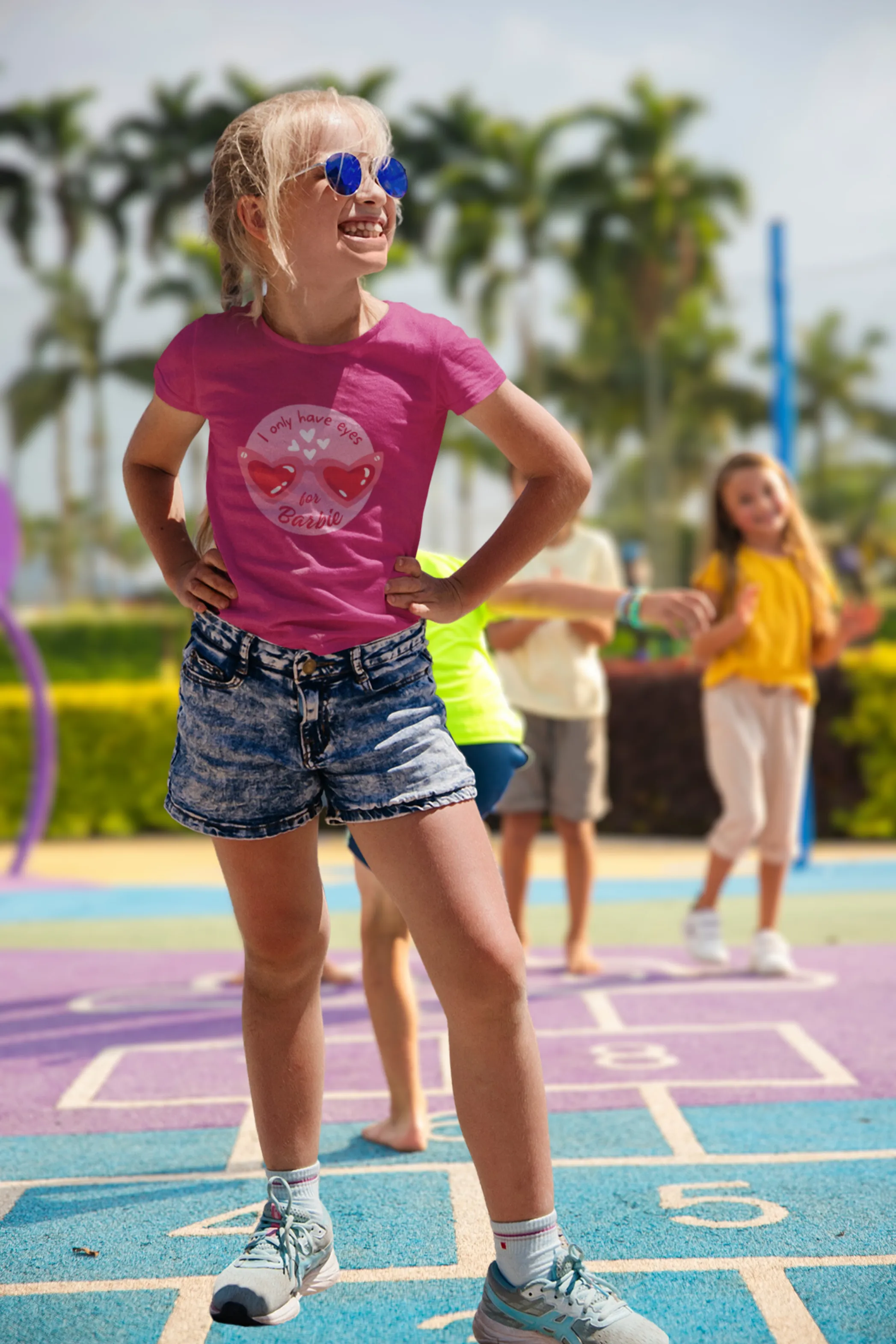 Barbie Gaze Printed T-shirt for girl