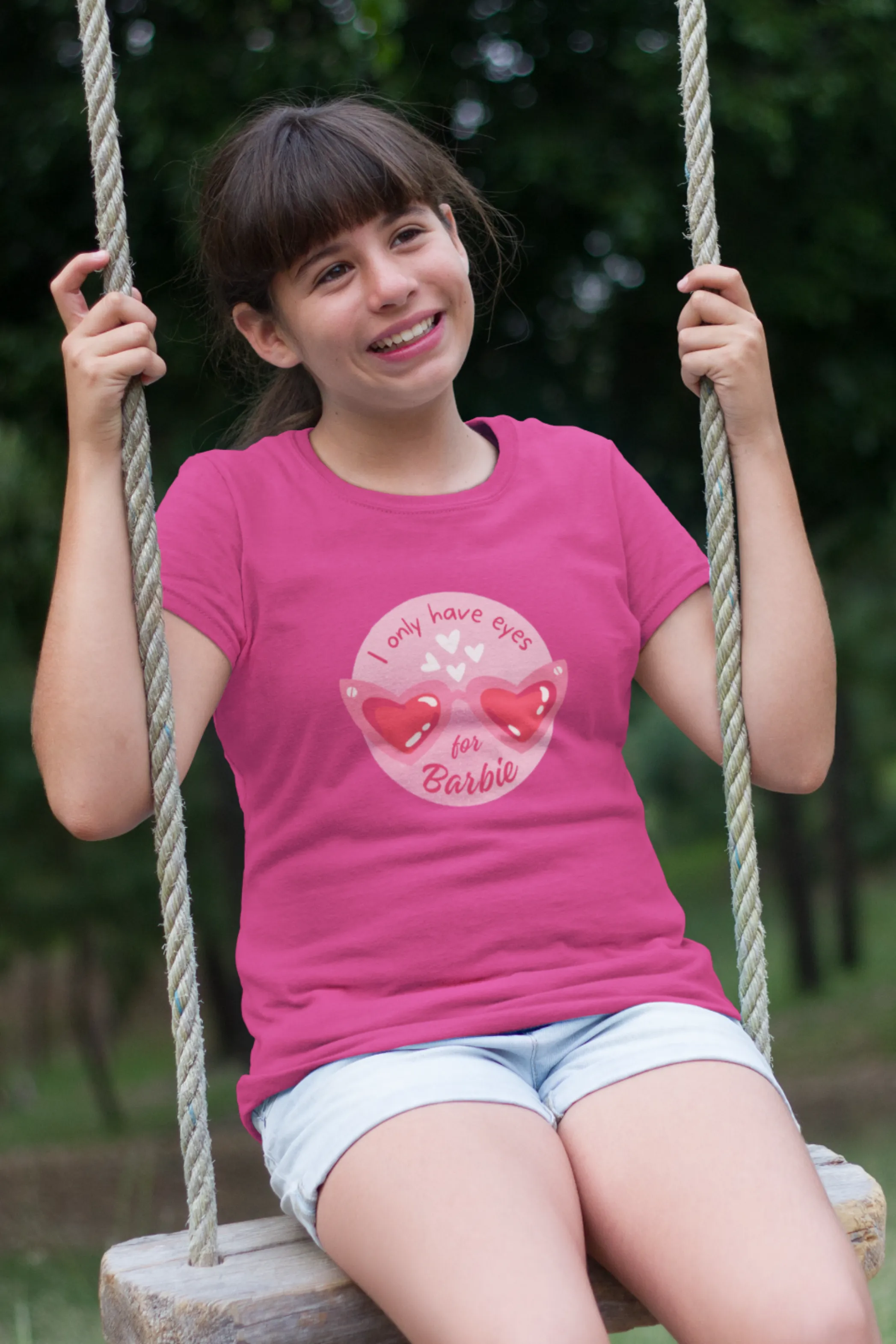Barbie Gaze Printed T-shirt for girl