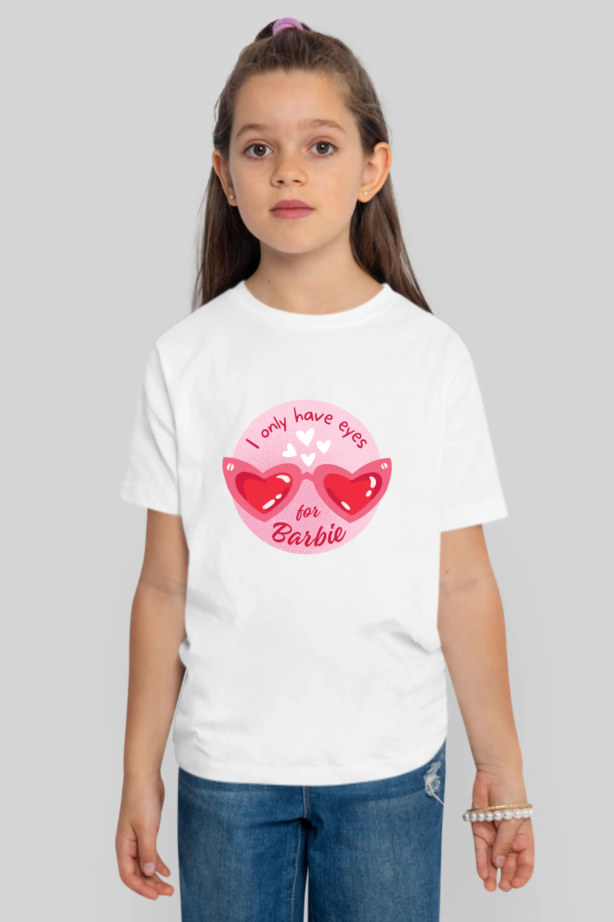 Barbie Gaze Printed T-shirt for girl